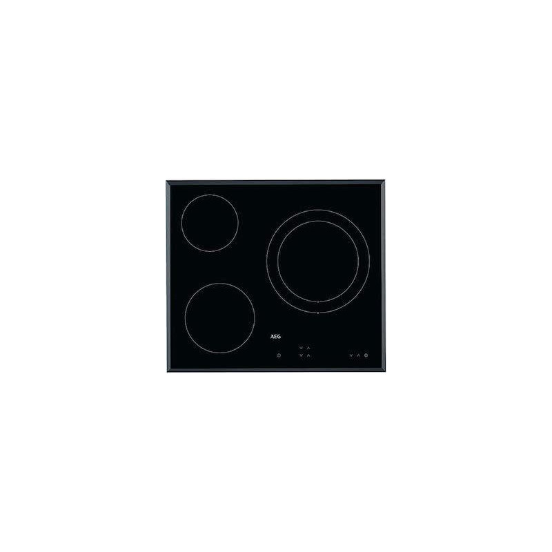 AEG Vitroceramica 3F ( 1 doble) Zona 27 cm, Biselada, Sensor Control