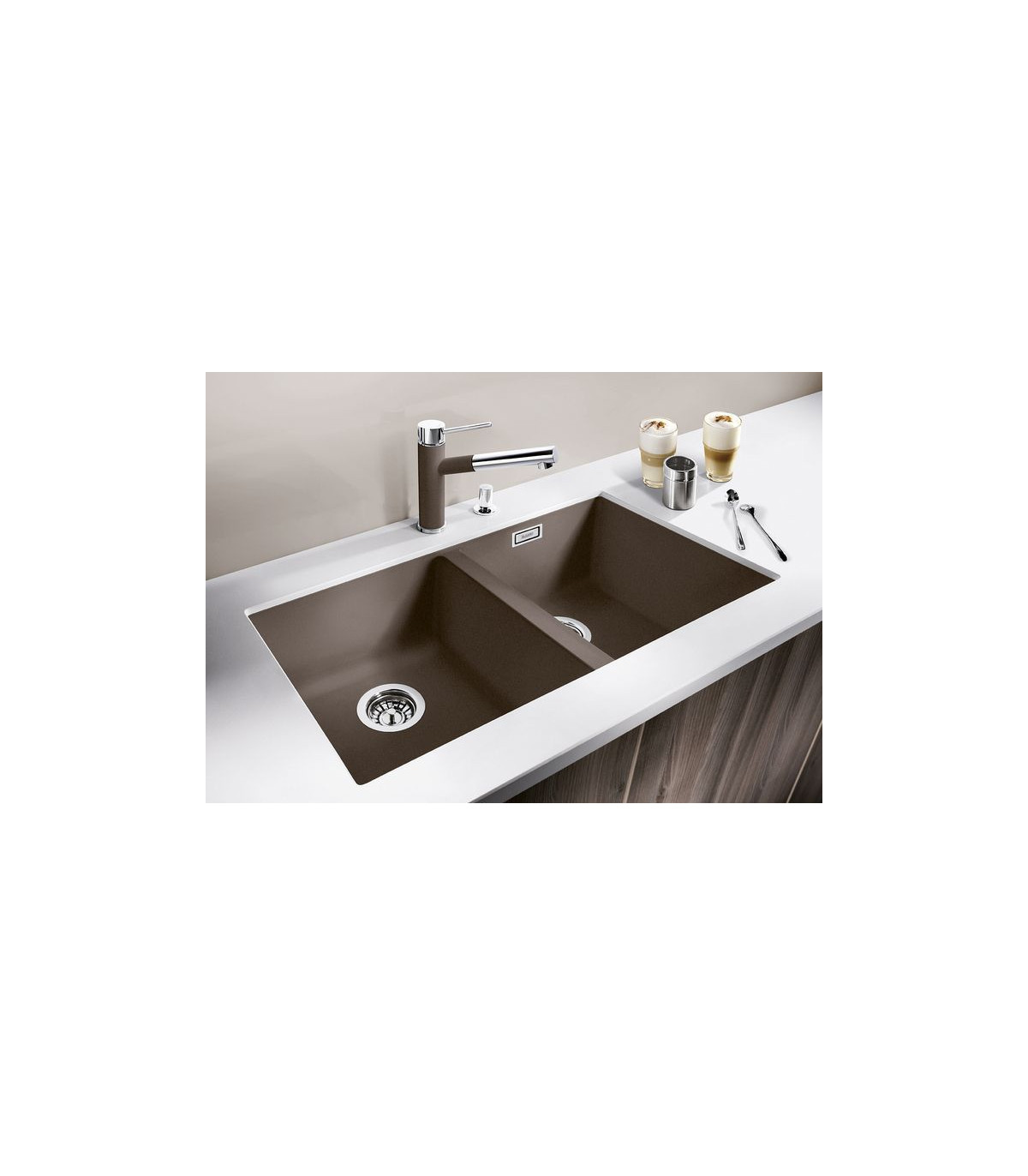 FREGADERO BLANCO SUBLINE 350/350-U