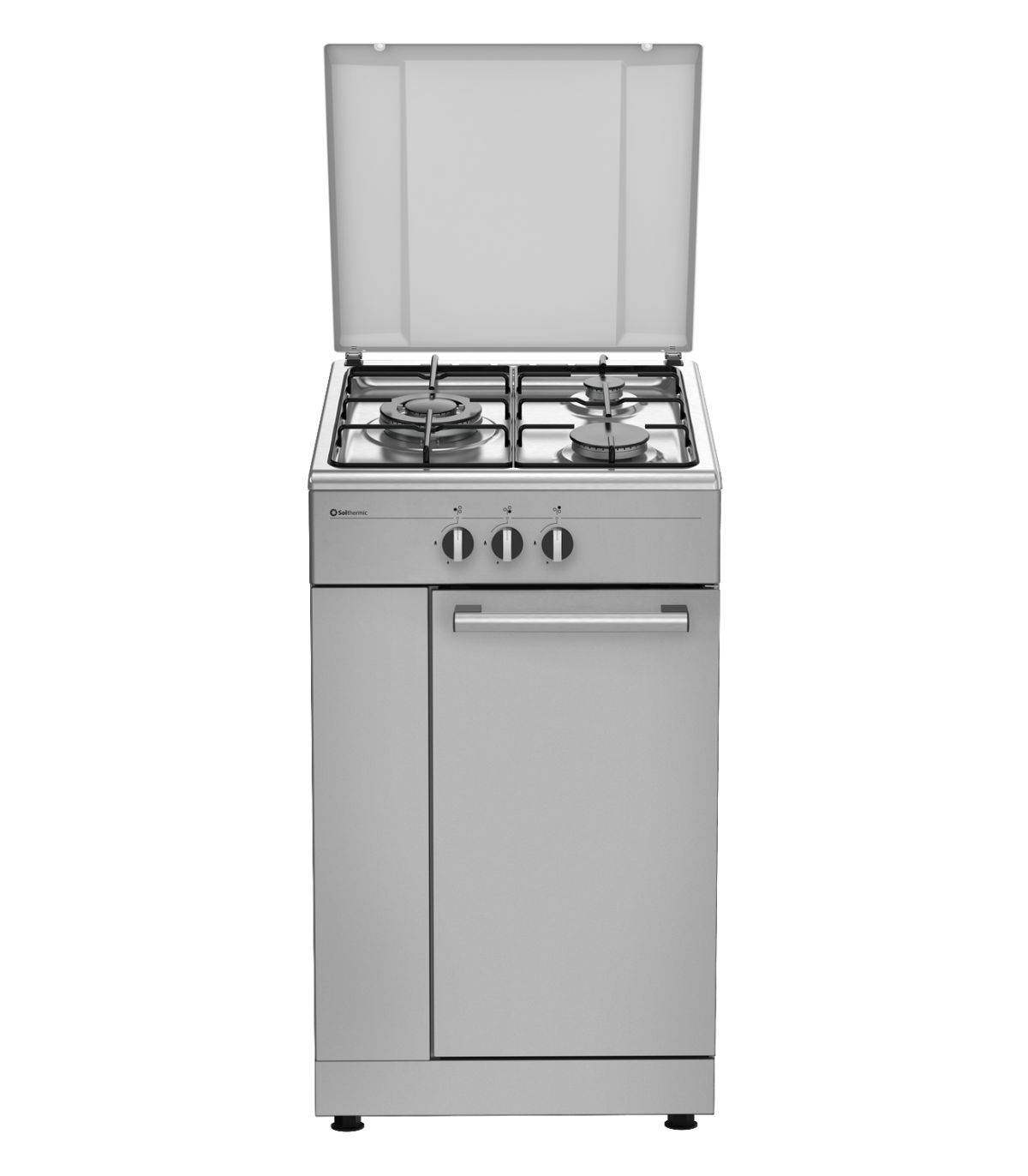 SOLTHERMIC® COCINA HORNILLO GAS INOX PORTABOMBONA 50X50