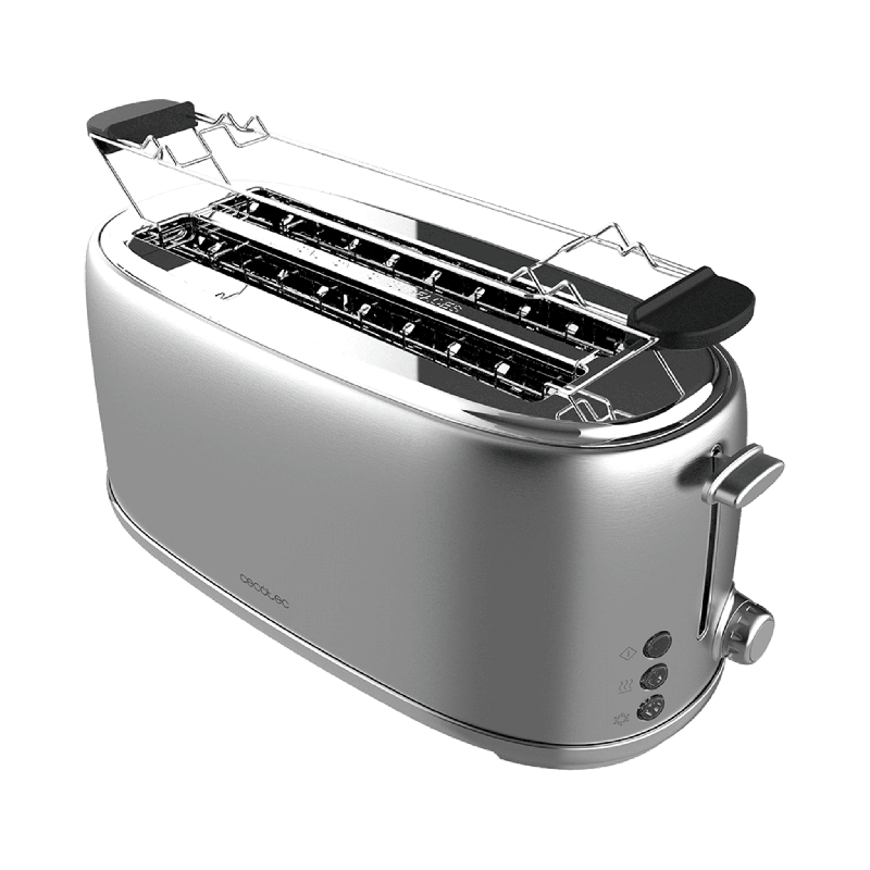 Tostadora de acero Cecotec Toast&Taste 1600 Retro Double Inox